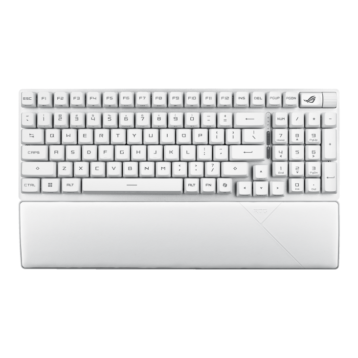 ASUS X902 SCOPE II 96 RX WIRELESS GAMING KEYBOARD SWITCHES/ARABIC /ABS KEYACAPS White - كيبورد احترايفي
