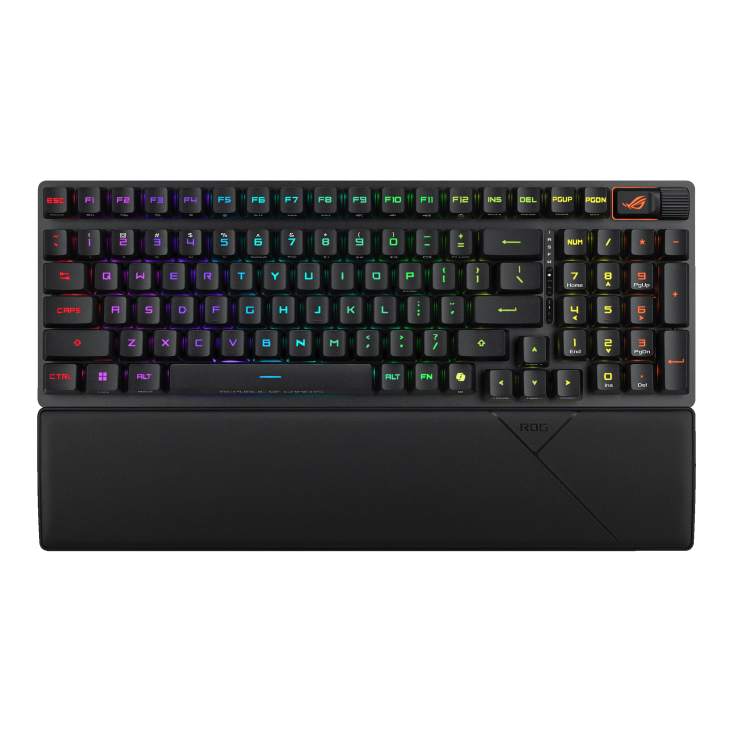 ASUS X902 SCOPE II 96 RX WIRELESS GAMING KEYBOARD SWITCHES/ARABIC /ABS KEYACAPS Black - كيبورد احترايفي