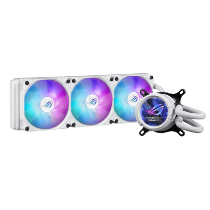 ASUS ROG STRIX LC III 360 ARGB LCD COOLER White - مبرد ممتاز مع شاشه  أبيض