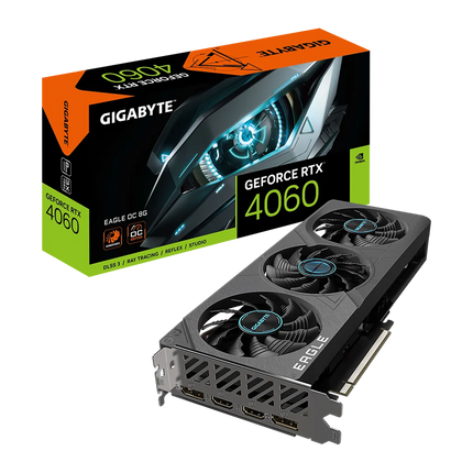 GIGABYTE Geforce RTX 4060 Eagle Oc 8G Graphics Card Black - كرت الشاشة أسود