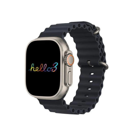 Hello Watch 3 Plus Ultra Smartwatch AMOLED 4GB ROM NFC Compass Bluetooth Call Music Smart Watch For IOS Android - Black - ساعة ذكية - PC BUILDER QATAR - Best PC Gaming Store in Qatar 