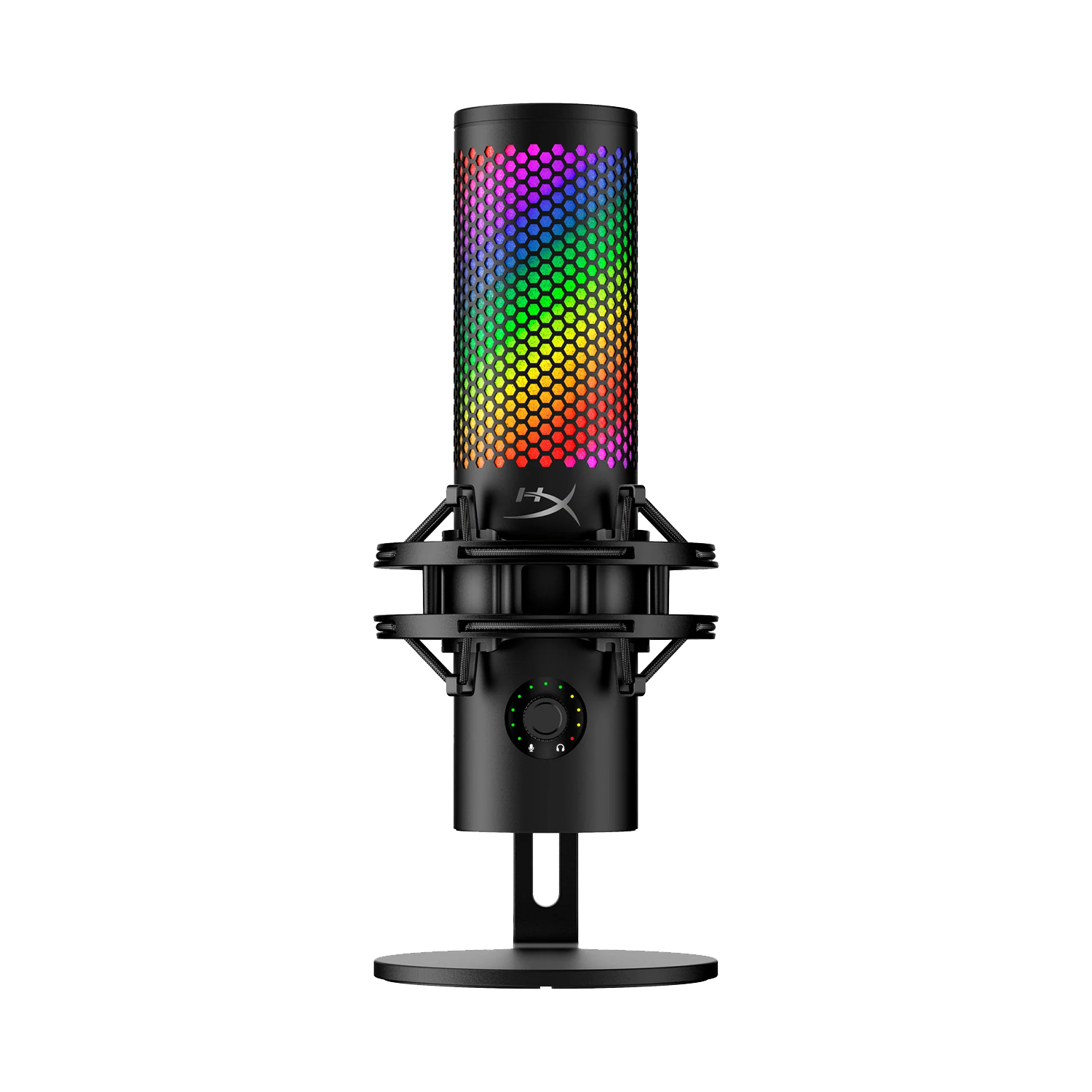 HyperX QuadCast 2 S – USB Microphone, Removable Shock Mount, PC, Mac, USB-C - Black - ميكروفون أحترافي HyperX QuadCast 2 S – USB Microphone, Removable Shock Mount, PC, Mac, USB-C - Black - ميكروفون أحترافي