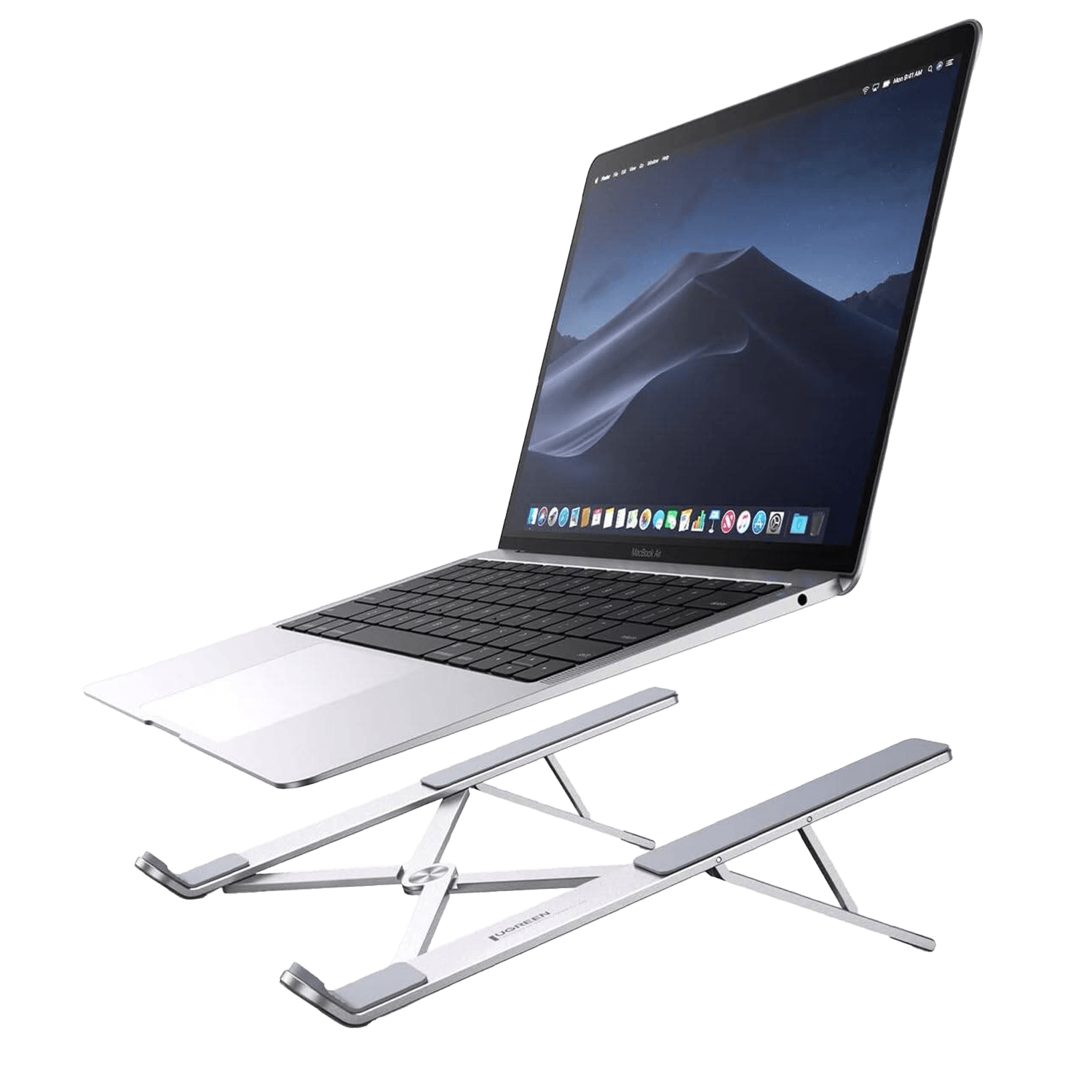 UGREEN Stand Laptop Holder Aluminum Alloy Adjustable - Silver - حامل للابتوب UGREEN Stand Laptop Holder Aluminum Alloy Adjustable - Silver - حامل للابتوب