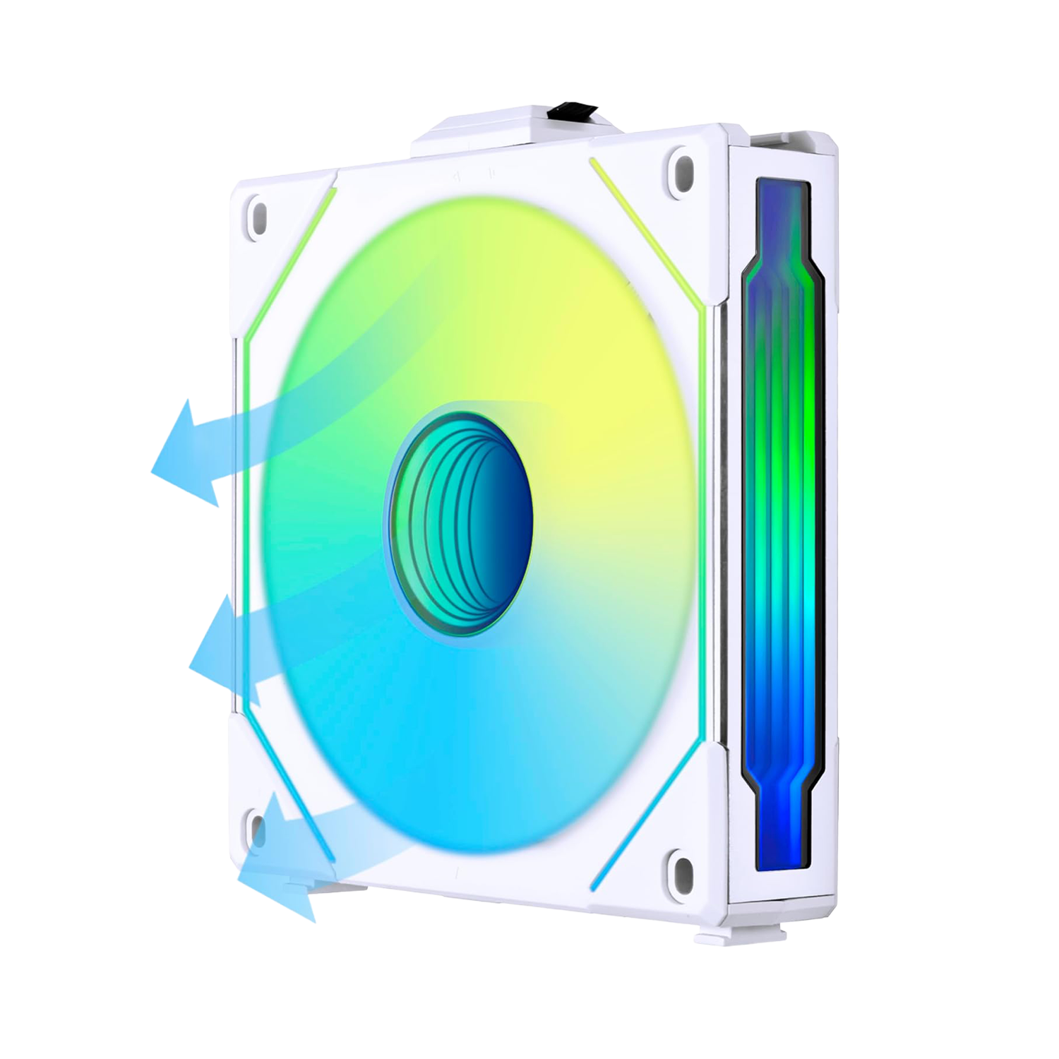 Lian Li UNI Fan SL-INF 120 reverse blade 3pcs-White -  مراوح بشفرات معكوسة بيضاء