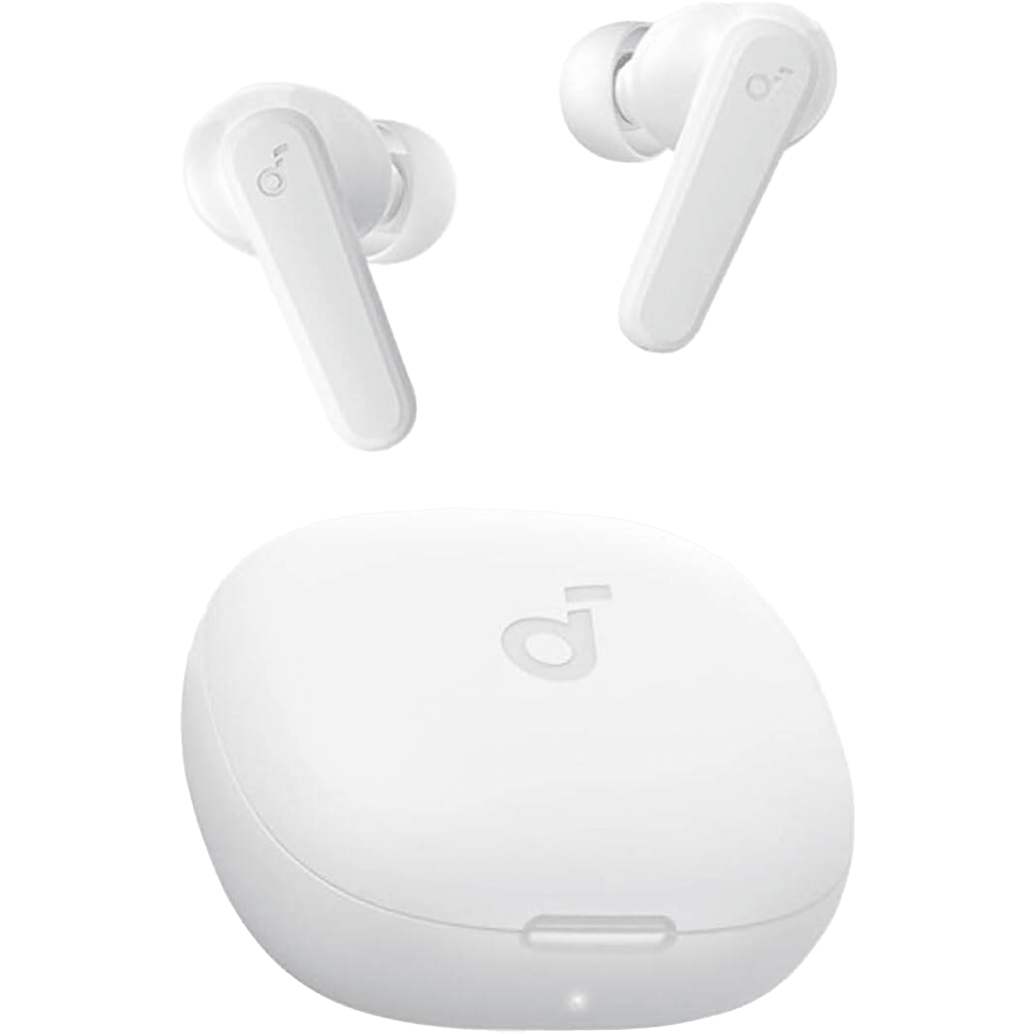 Anker Soundcore R50i True Wireless in-Ear Earbuds, TWS with 10H Playtime, Clear Calls & High Bass, IPX5 - White - سماعات أذن لاسلكية Anker Soundcore R50i True Wireless in-Ear Earbuds, TWS with 10H Playtime, Clear Calls & High Bass, IPX5 - White - سماعات أذن لاسلكية