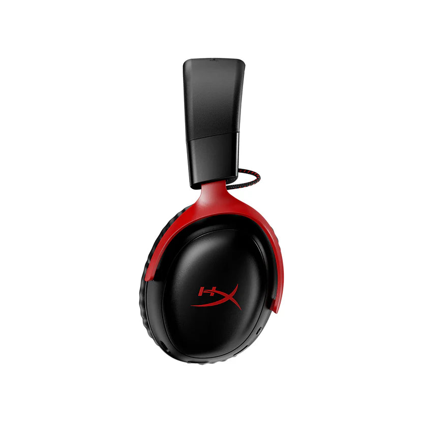HyperX Cloud III S Wireless , Bluetooth, Battery Life up to 120 Hours 2.4GHz / 200 Hours Bluetooth, Detachable Mic – Black/Red - سماعة قيمنق لاسلكية