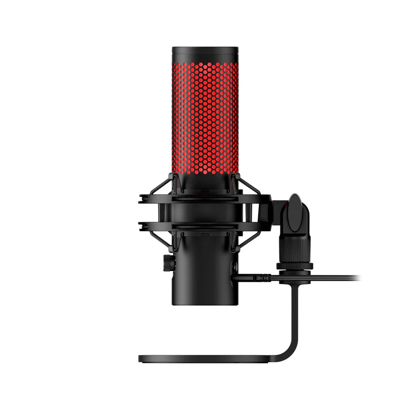 HyperX QuadCast 2 USB Gaming Microphone, Removable Shock Mount for PC, Mac, PS5, PS4, USB-C - Black - ميكروفون  للقيمنق