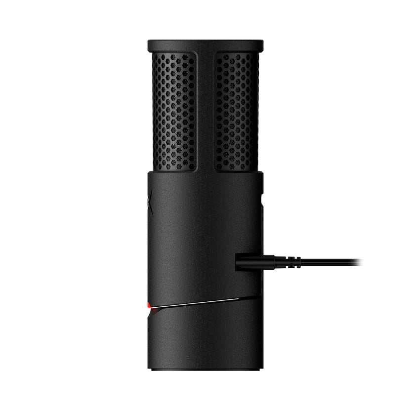 HyperX SoloCast 2 USB Gaming Microphone, 24-bit/96kHz, USB-C, Shock Mount & Pop Filter, Voice Enhance, Black - ميكروفون قيمنق