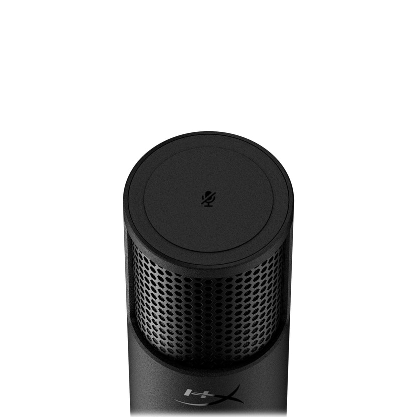 HyperX SoloCast 2 USB Gaming Microphone, 24-bit/96kHz, USB-C, Shock Mount & Pop Filter, Voice Enhance, Black - ميكروفون قيمنق