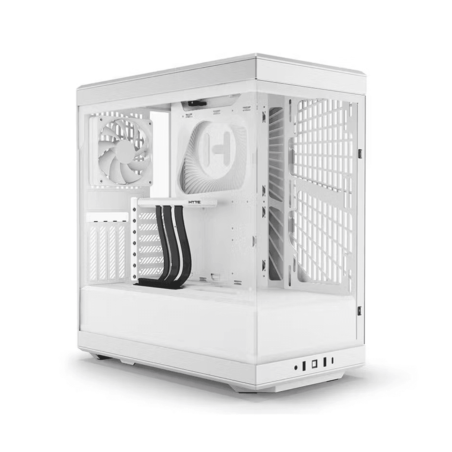 Hyte Y40 ATX Mid Tower S-Tier Aesthetic Case - Snow White - كيس Hyte Y40 ATX Mid Tower S-Tier Aesthetic Case - Snow White - كيس