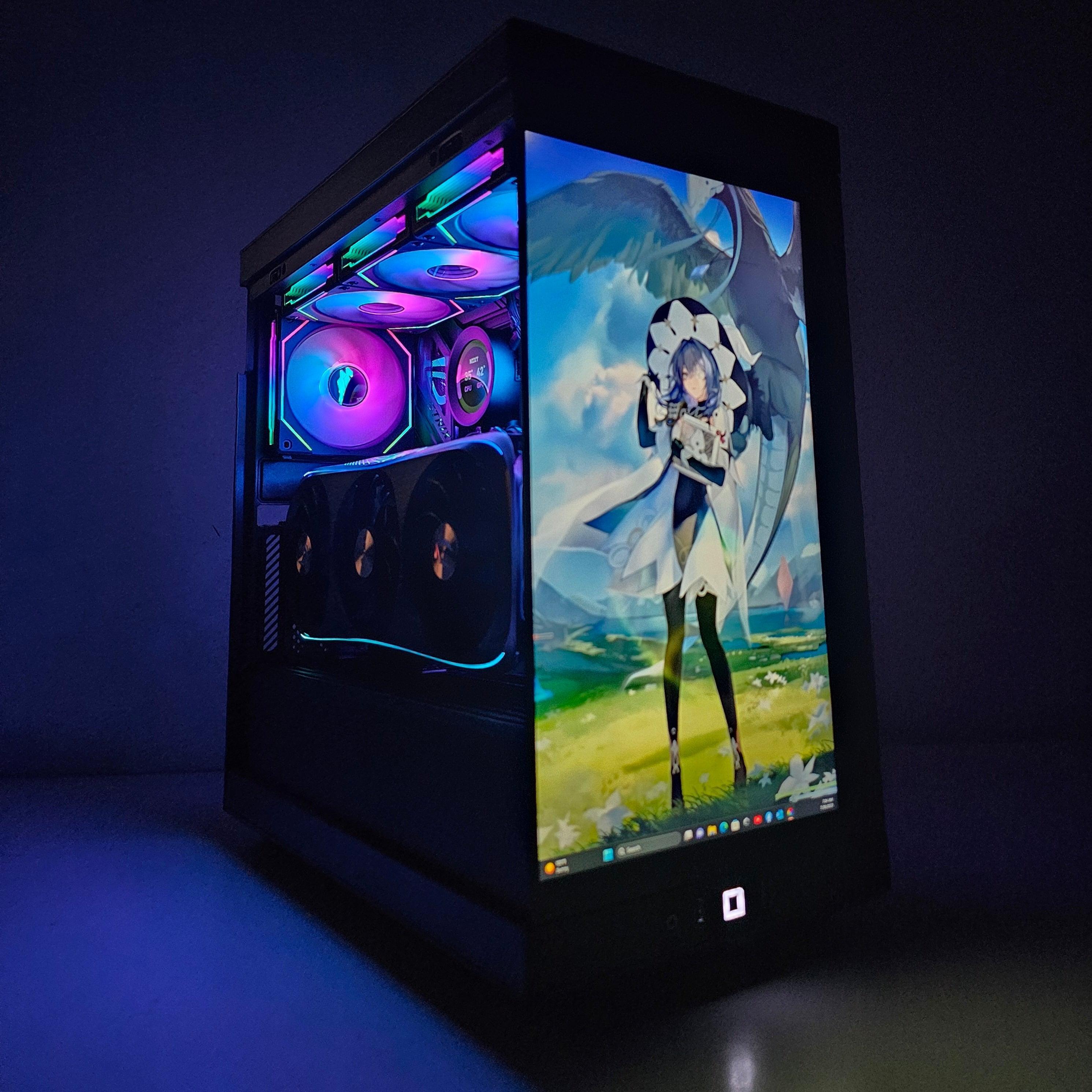 Computer Pc Gamer Custom Hyte Y40 Mid-Tower ATX Case + Custom Screen – PC BUILDER QATAR - Best ...