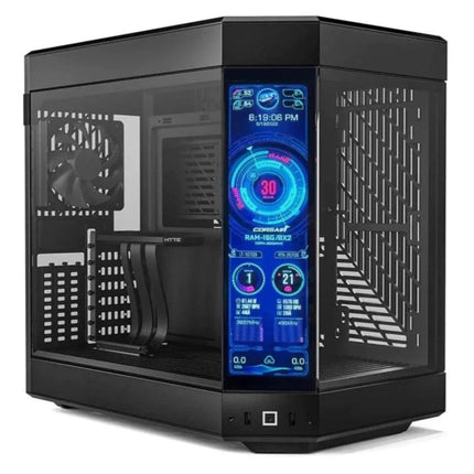Hyte Y60 Mid-Tower ATX Case + Custom Screen - Black - صندوق مع شاشة - PC BUILDER QATAR - Best PC Gaming Store in Qatar 