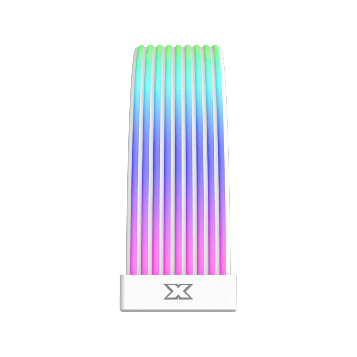 Xigmatek ICover II ARGB LED PSU Cable Cover Kit - White - كيبل أر جي بي