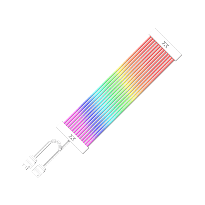 Xigmatek ICover II ARGB LED PSU Cable Cover Kit - White - كيبل أر جي بي