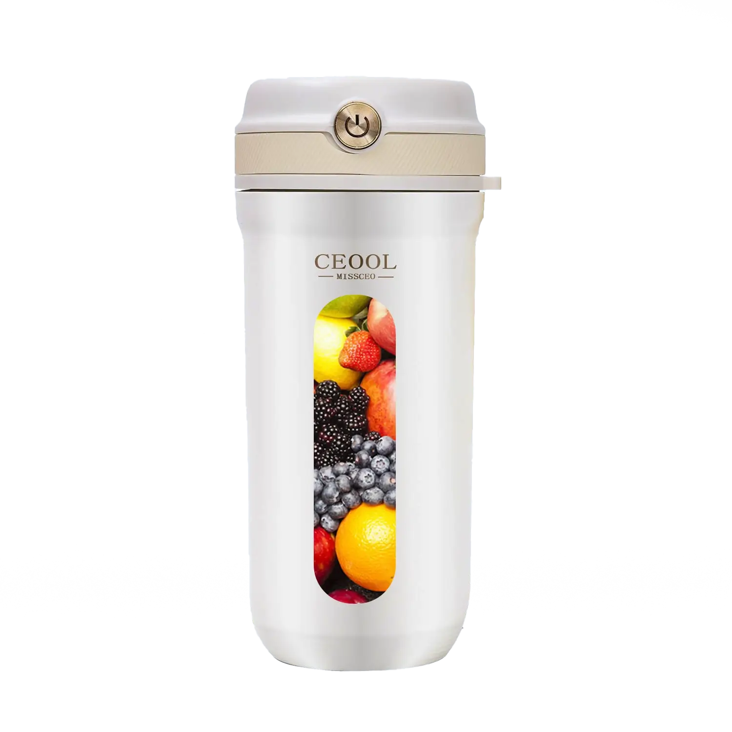 CEOOL Portable Juicer 10-Blade Portable Electric Blender, 350ML USB Rechargeable Smoothie Maker, Juicer, and Fruit Mixer - خلاط فواكه محمول