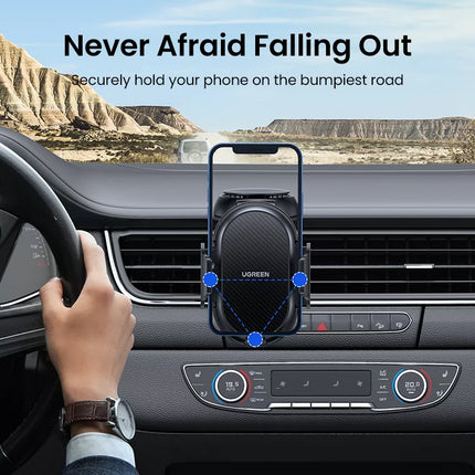 UGREEN Waterfall-Shaped Suction Cup Phone Mount Black - حامل هاتف