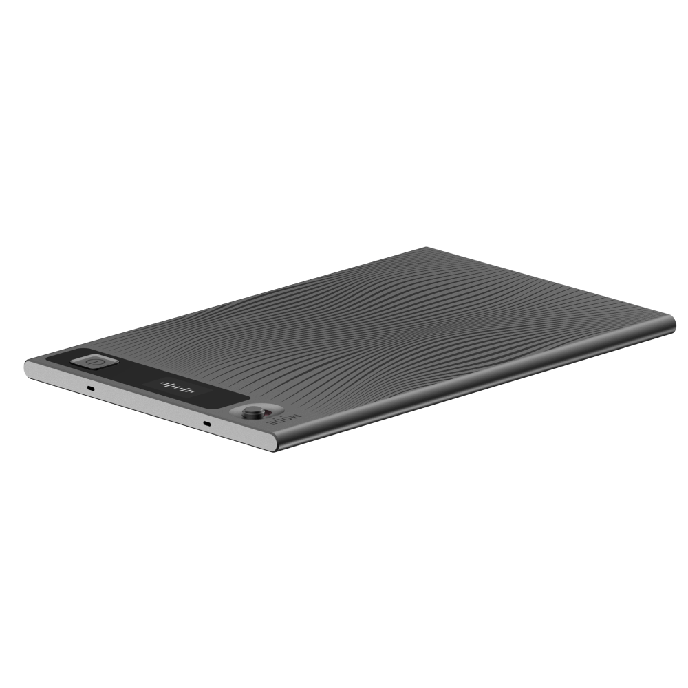 Mobvoi TicNote AI Voice Recorder Dual Mic Noise Cancellation, 64GB Storage, 22-Hour Battery Life, Grey - مسجل صوت وملاحضات