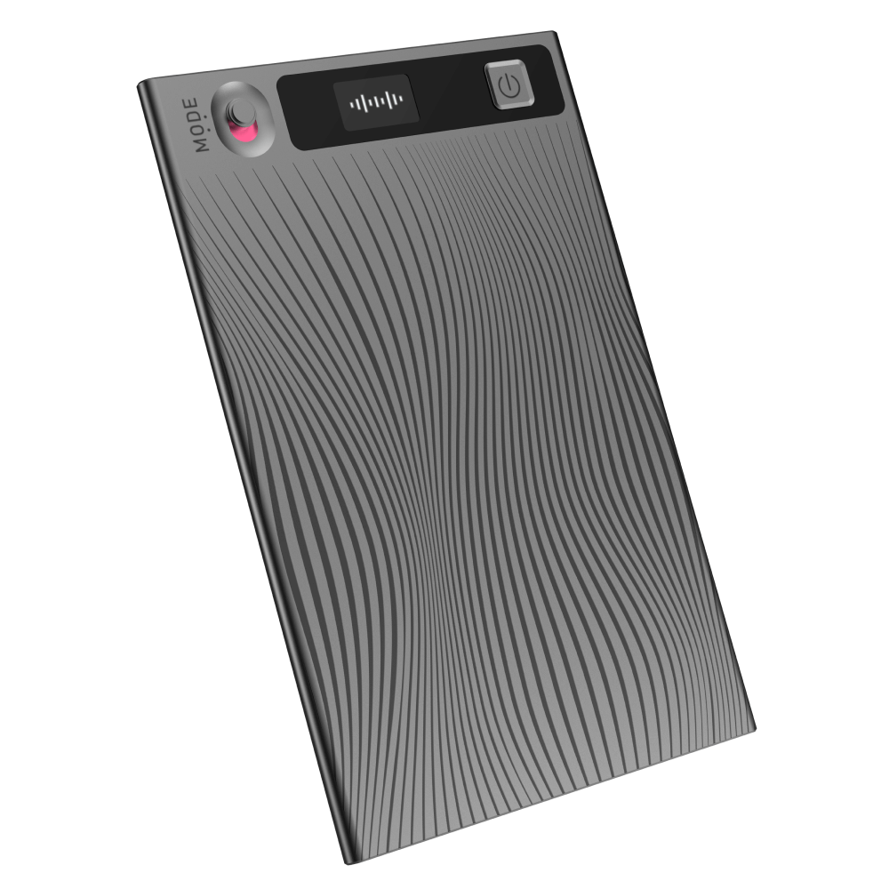 Mobvoi TicNote AI Voice Recorder Dual Mic Noise Cancellation, 64GB Storage, 22-Hour Battery Life, Grey - مسجل صوت وملاحضات