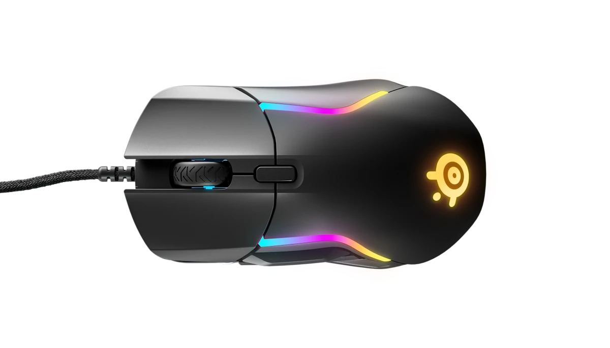 SteelSeries Rival 5 Gaming Mouse RGB, 18,000 CPI, 9  Buttons Black - ماوس احترافي