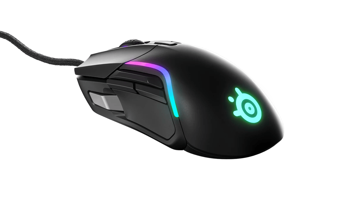 SteelSeries Rival 5 Gaming Mouse RGB, 18,000 CPI, 9  Buttons Black - ماوس احترافي
