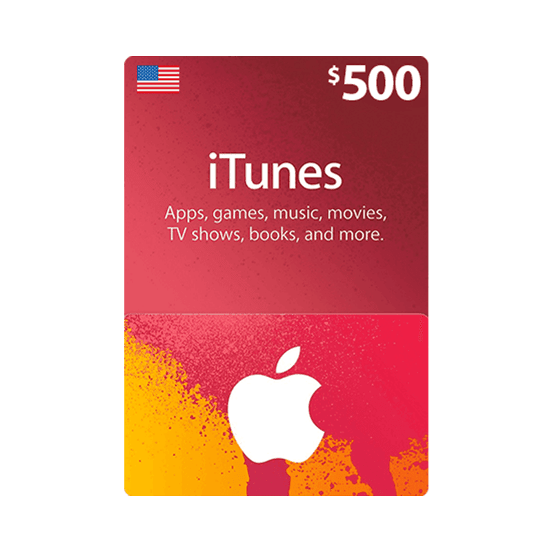 iTunes USA $500 - بطاقة شحن iTunes USA $500 - بطاقة شحن