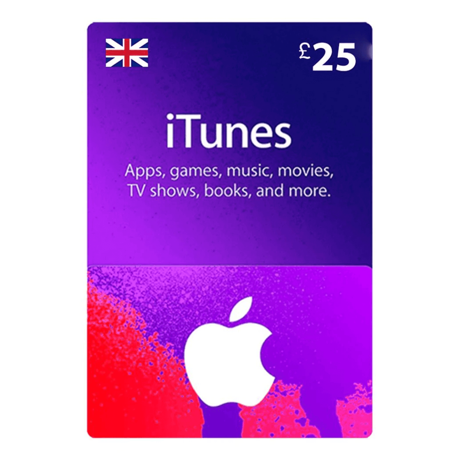 iTunes UK GBP25 - بطاقة شحن iTunes UK GBP25 - بطاقة شحن