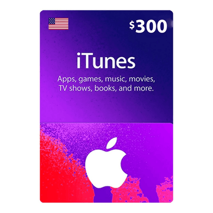 iTunes USA $300 - بطاقة هدية