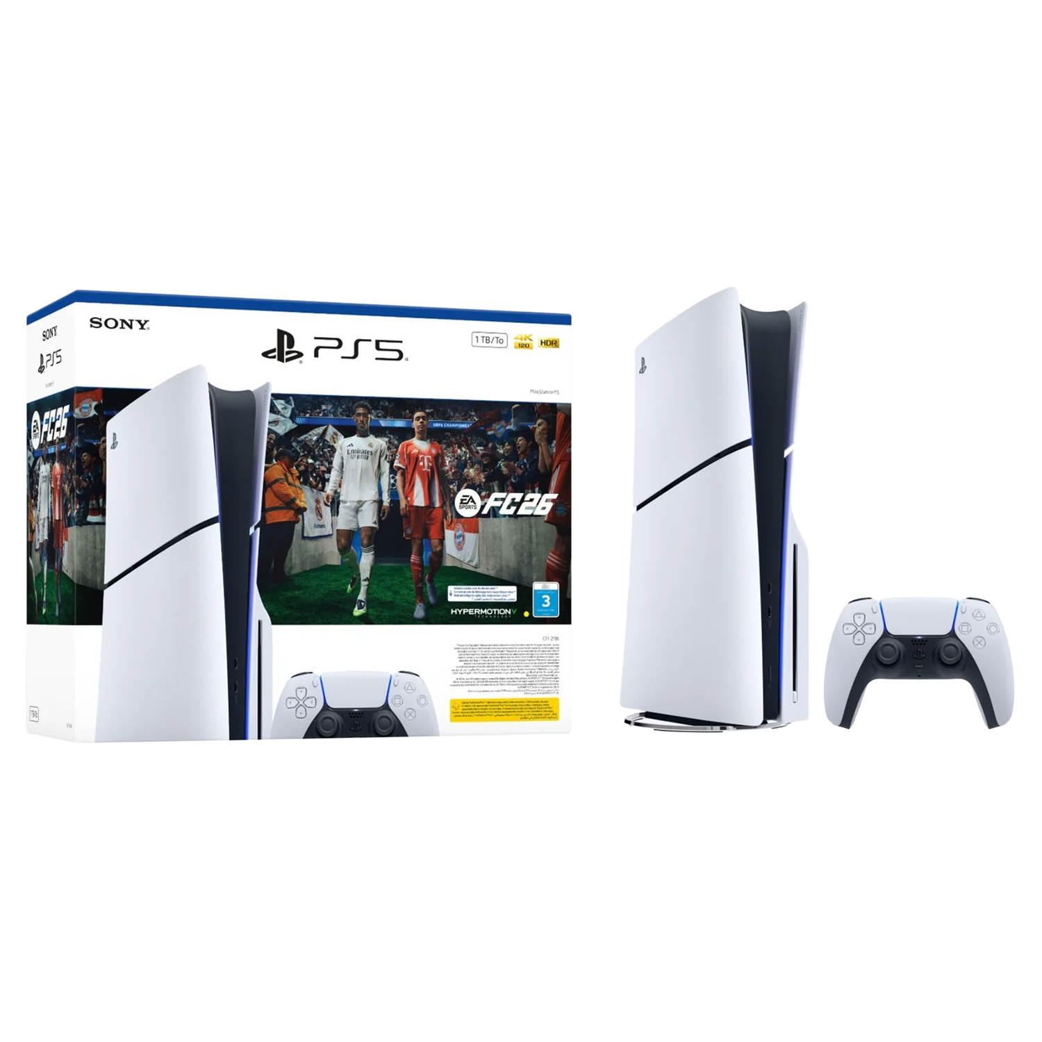 Sony PlayStation 5 Console Disc Edition - EA SPORTS FC 26 Bundle -  سوني 5 نسخة الديسك لفيفا 26