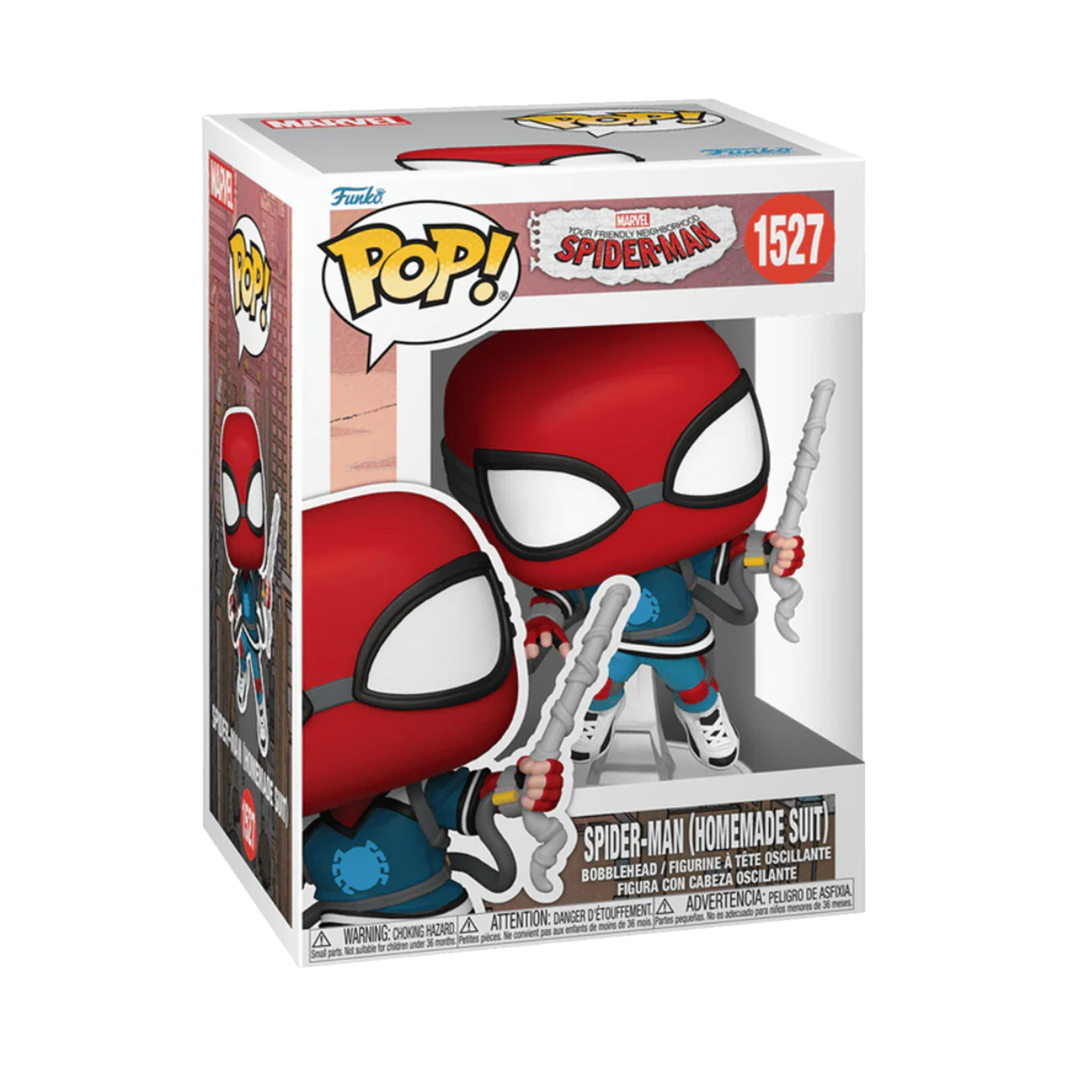 Funko Pop! Marvel: Friendly Neighborhood Spider-Man: Proto Suit Spider-Man - #1527 - مجسمات انمي