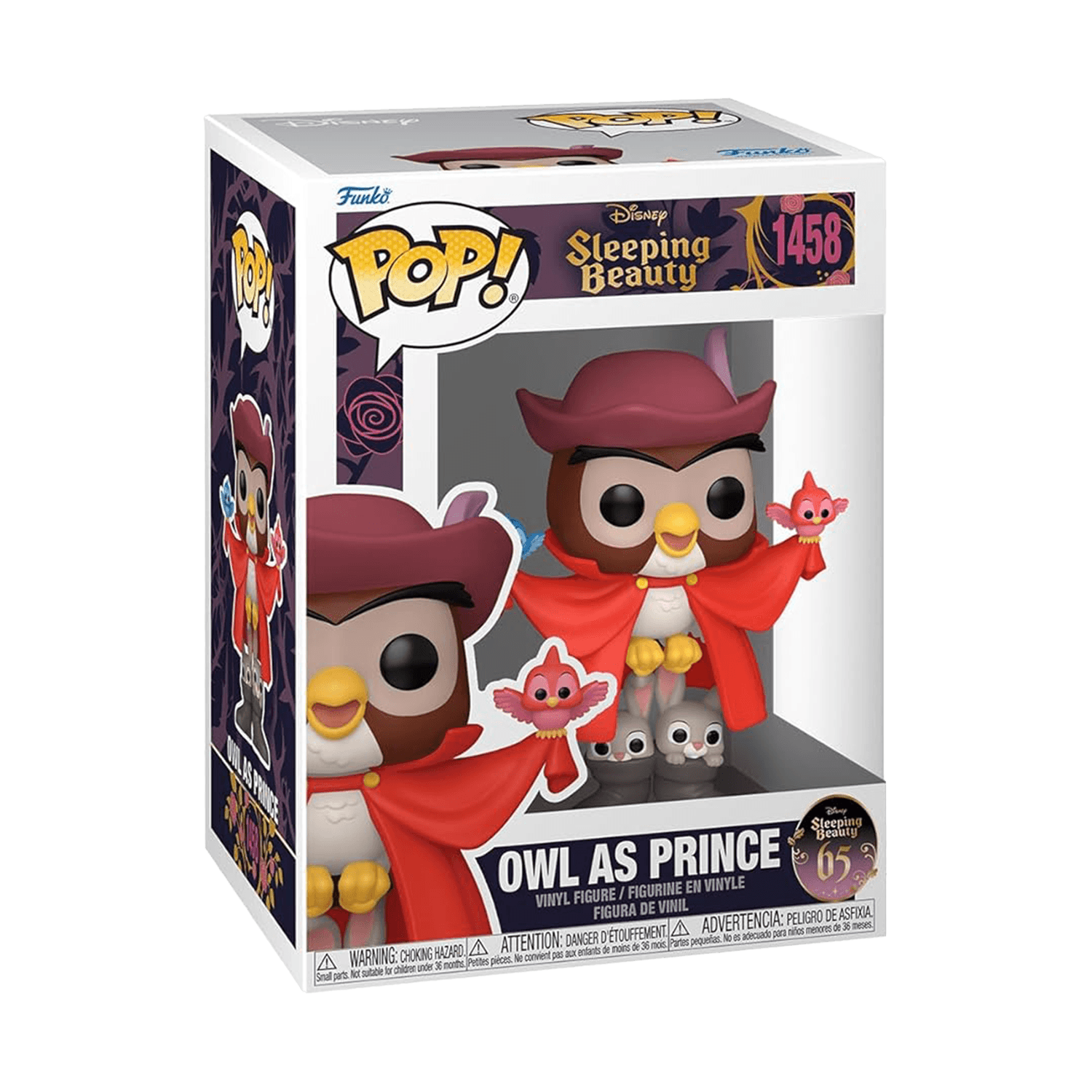 Funko Pop! Disney: Sleeping Beauty 65th - Owl as Prince - #1458 - مجسمات ديزني Funko Pop! Disney: Sleeping Beauty 65th - Owl as Prince - #1458 - مجسمات ديزني
