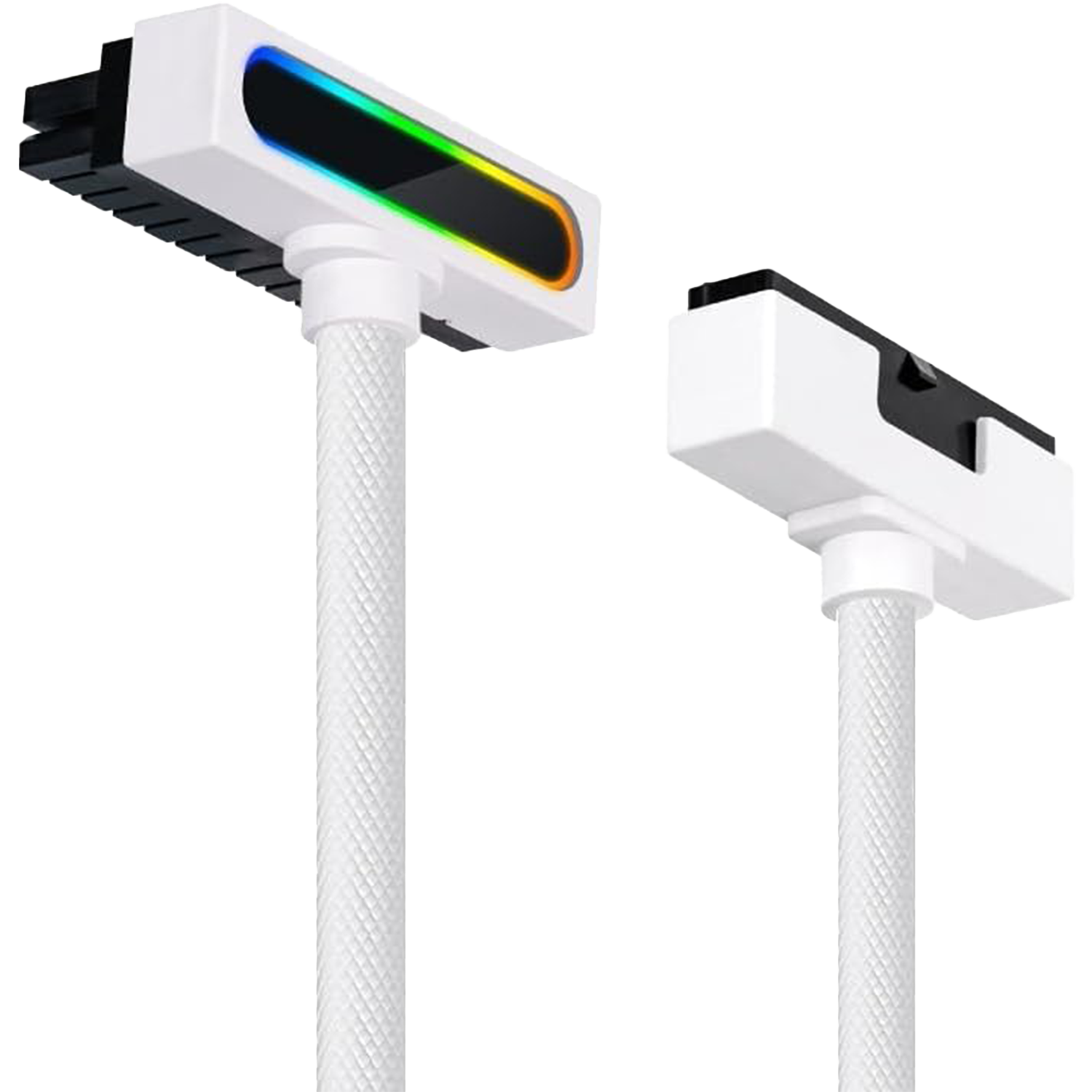 WJCOOLMAN Hydrus 24PIN ARGB Motherboard Extension Cable 30mm White - كيبل أبيض مضيء