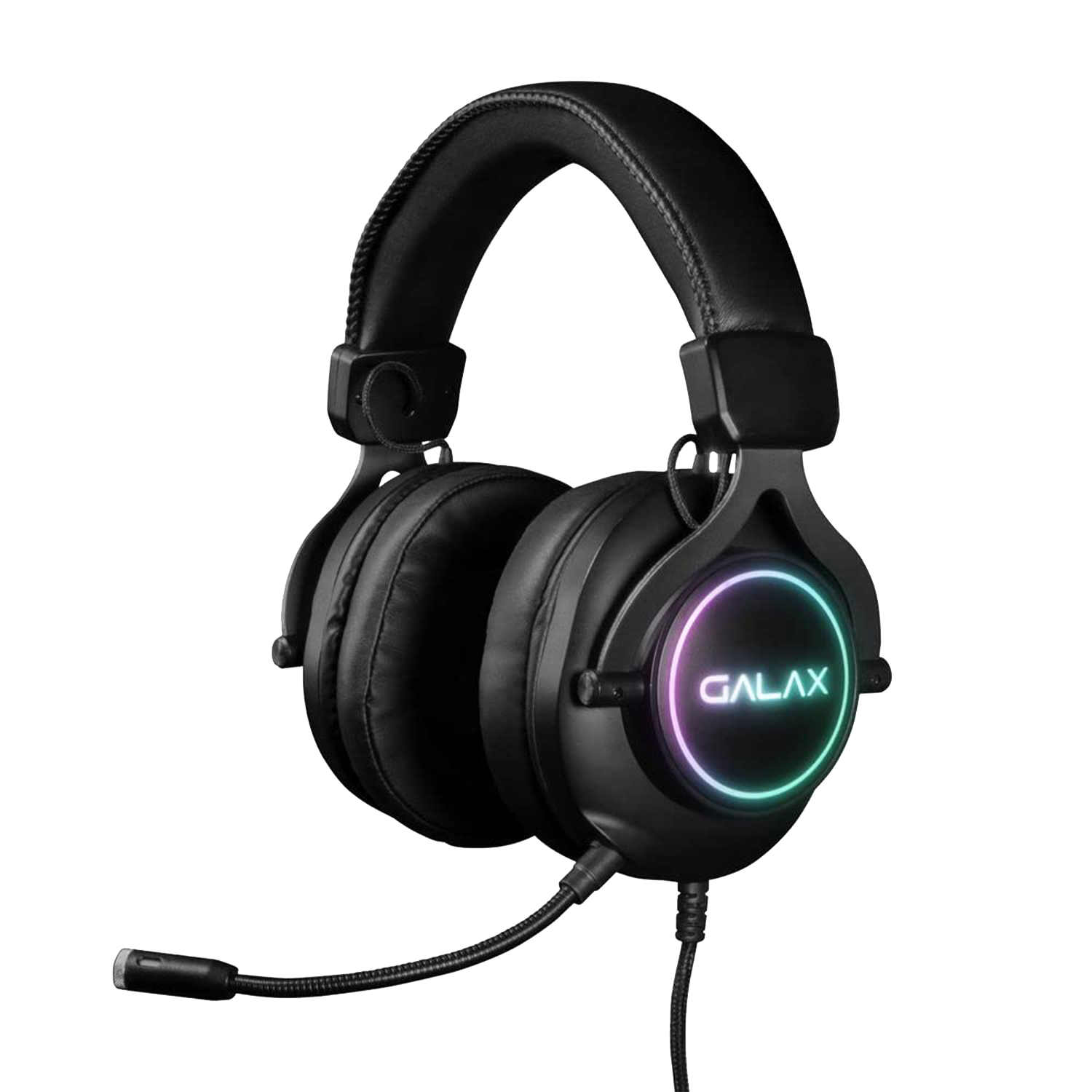 GALAX Gaming Headset SNR-03, 7.1 Surround Sound, RGB, USB, Black - سماعات قيمنق