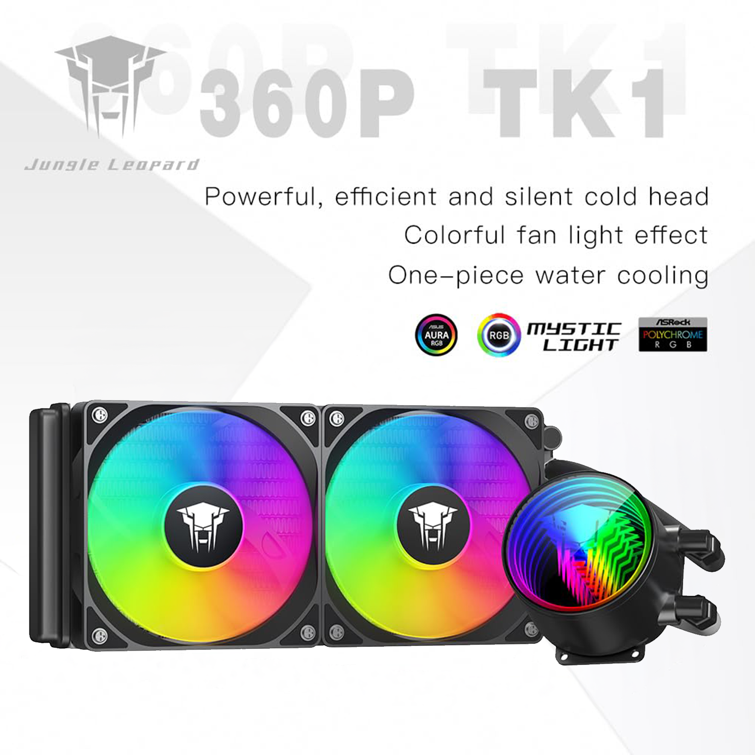 JUNGLE LEOPARD TK1 240P ARGB CPU Black Liquid Cooler - مبرد مائي