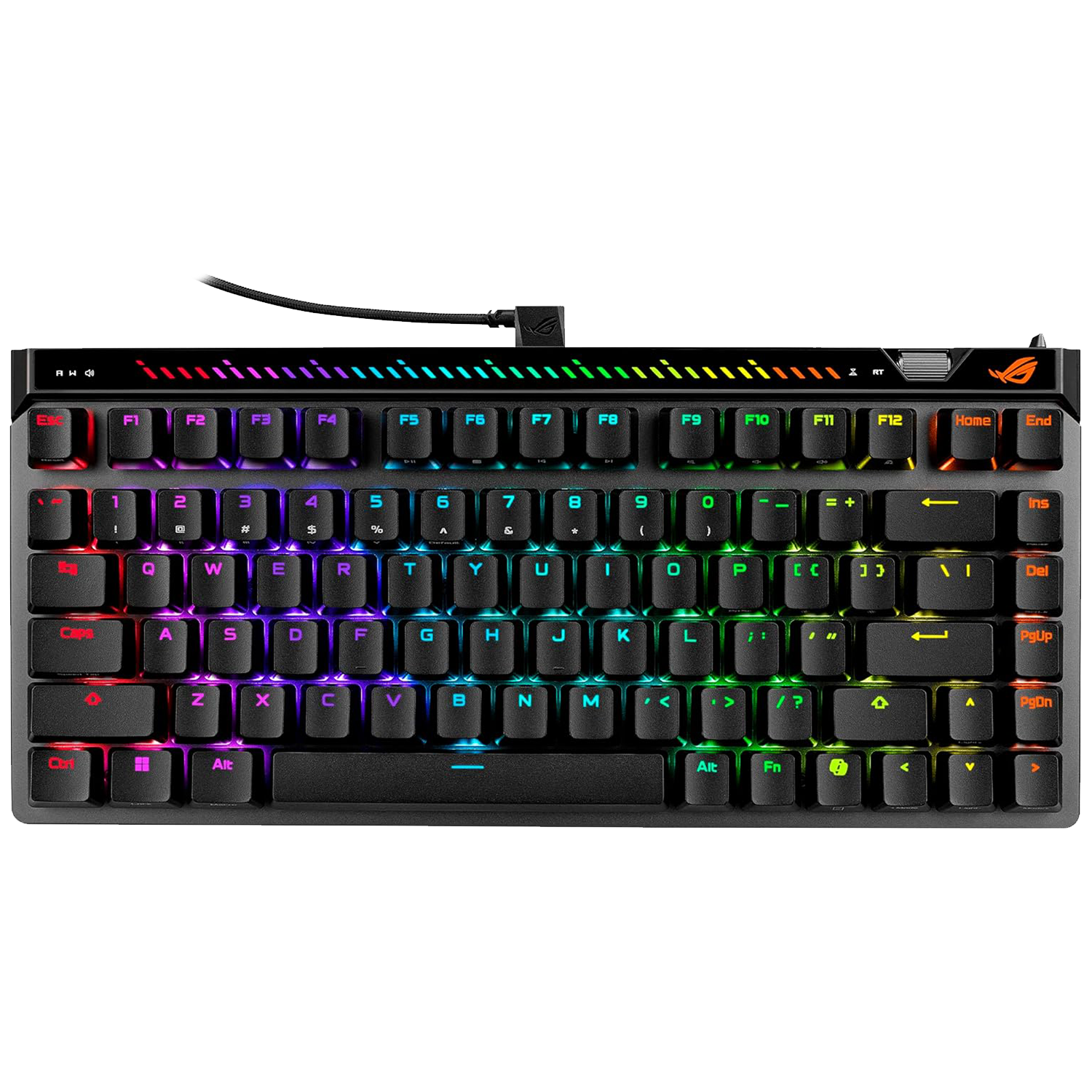 ROG Falchion Ace 75 HE Gaming Keyboard, Magnetic Switch, Hot-Swappable, English-Arabic Layout Black - كيبورد اسوس مغناطيسي ROG Falchion Ace 75 HE Gaming Keyboard, Magnetic Switch, Hot-Swappable, English-Arabic Layout Black - كيبورد اسوس مغناطيسي