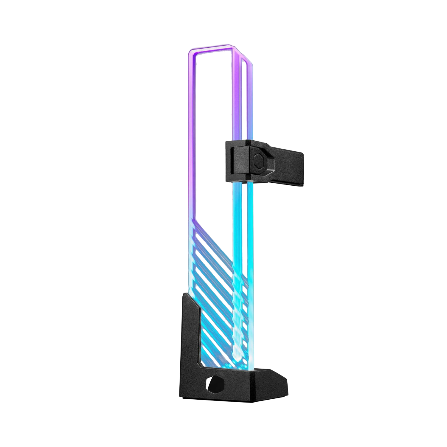 Cooler Master ARGB GPU Support Bracket, Edge-Lit ARGB Tempered Glass, Multiple Orientations - حامل كرت شاشة