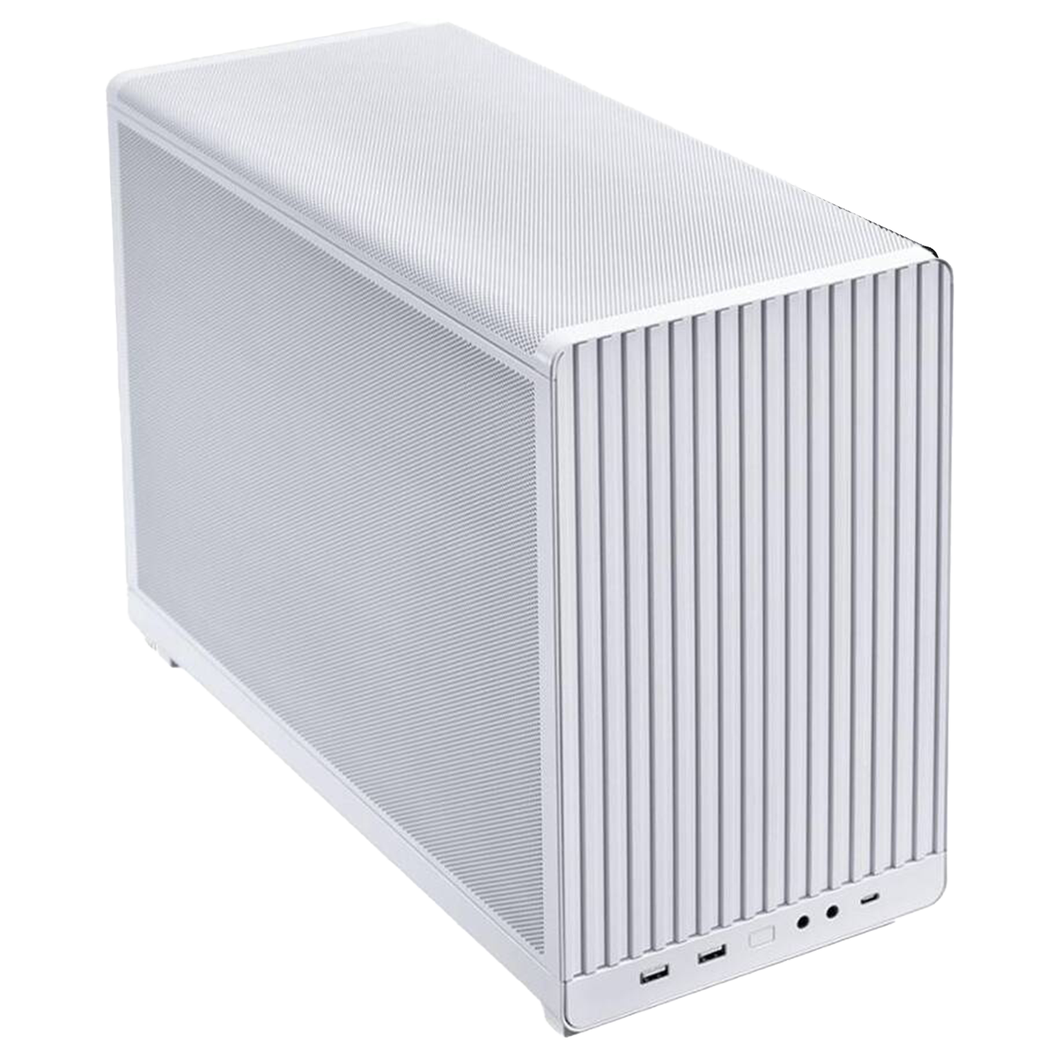 Lian Li A3-mATX Case, No Fans Included, Supports 360mm Radiator & 10x 120mm Fan Support, ATX/SFX/SFX-L, White - كيس أبيض