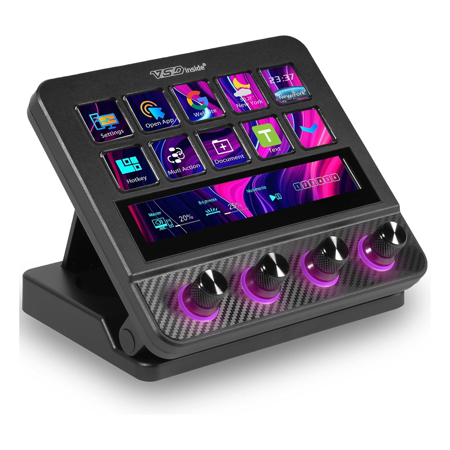 VSDINSIDE Stream Dock N4 Pro Controller Soundboard Programmable Keypad Black - مكسر صوت