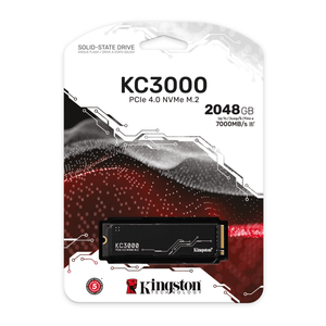Kingston 2TB KC3000 PCIe 4.0 NVMe M.2 2048 GB - 7000 M/S - High-Performance - مساحة تخزين