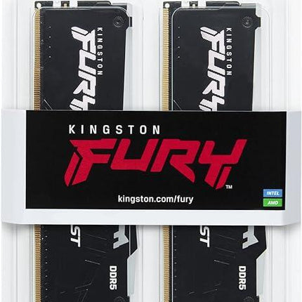 Kingston FURY Beast RGB 16GB 5200MT/s DDR5 CL40 DIMM Desktop Memory (Kit of 2) - الذاكره العشوائية - PC BUILDER QATAR - Best PC Gaming Store in Qatar 