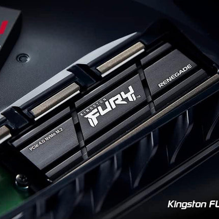 Kingston Fury Renegade 2TB PCIe Gen 4.0 NVMe M.2 Internal Gaming SSD with Heat Sink | PS5 Ready | Up to 7300MB/s - وحدة تخزين السوني 5 - PC BUILDER QATAR - Best PC Gaming Store in Qatar 