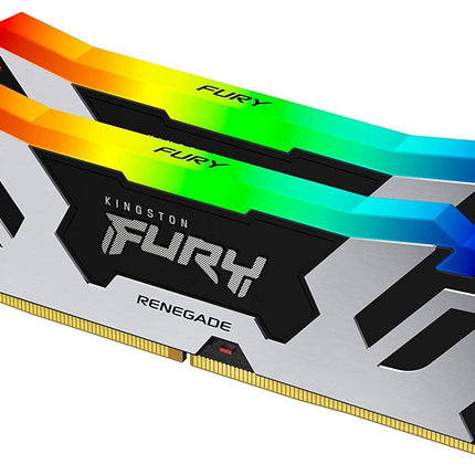 Kingston Fury Renegade RGB 32GB (2x16GB) 6400MT/s DDR5 CL32 DIMM Desktop Memory (Kit of 2) | Intel XMP 3.0 | Overclocking Stability - الذاكرة العشوائية - PC BUILDER QATAR - Best PC Gaming Store in Qatar 