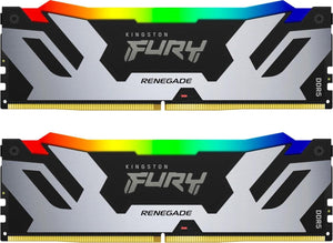 Kingston Fury Renegade RGB 32GB (2x16GB) 7200MT/s DDR5 CL38 DIMM Desktop Memory (Kit of 2) | Overclocking Stability - الذاكرة العشوائية