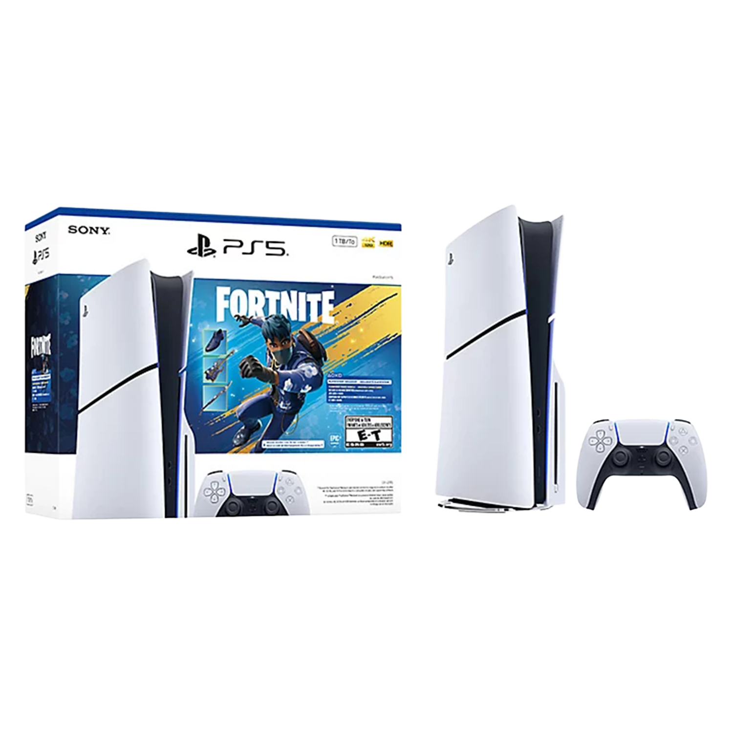 Sony PlayStation 5 Console 1 TB Disc Edition - Fortnite Flowering Chaos Bundle - سوني 5 نسخة الديسك لفورتنايت
