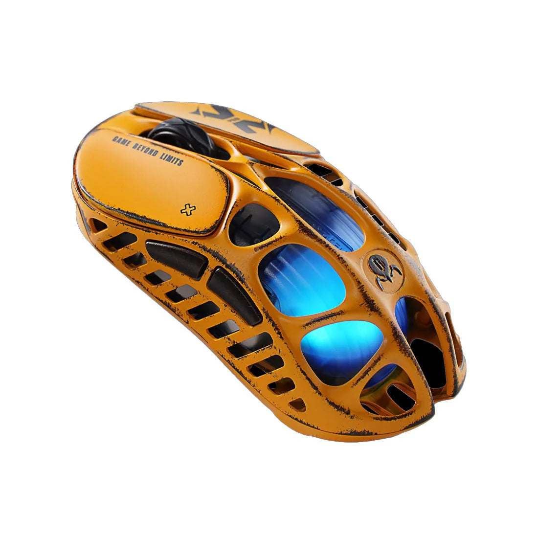 GravaStar Mercury X Pro Wireless GM+8000Hz –Battle-Worn Yellow Special Edition - ماوس قيمينغ احترافي