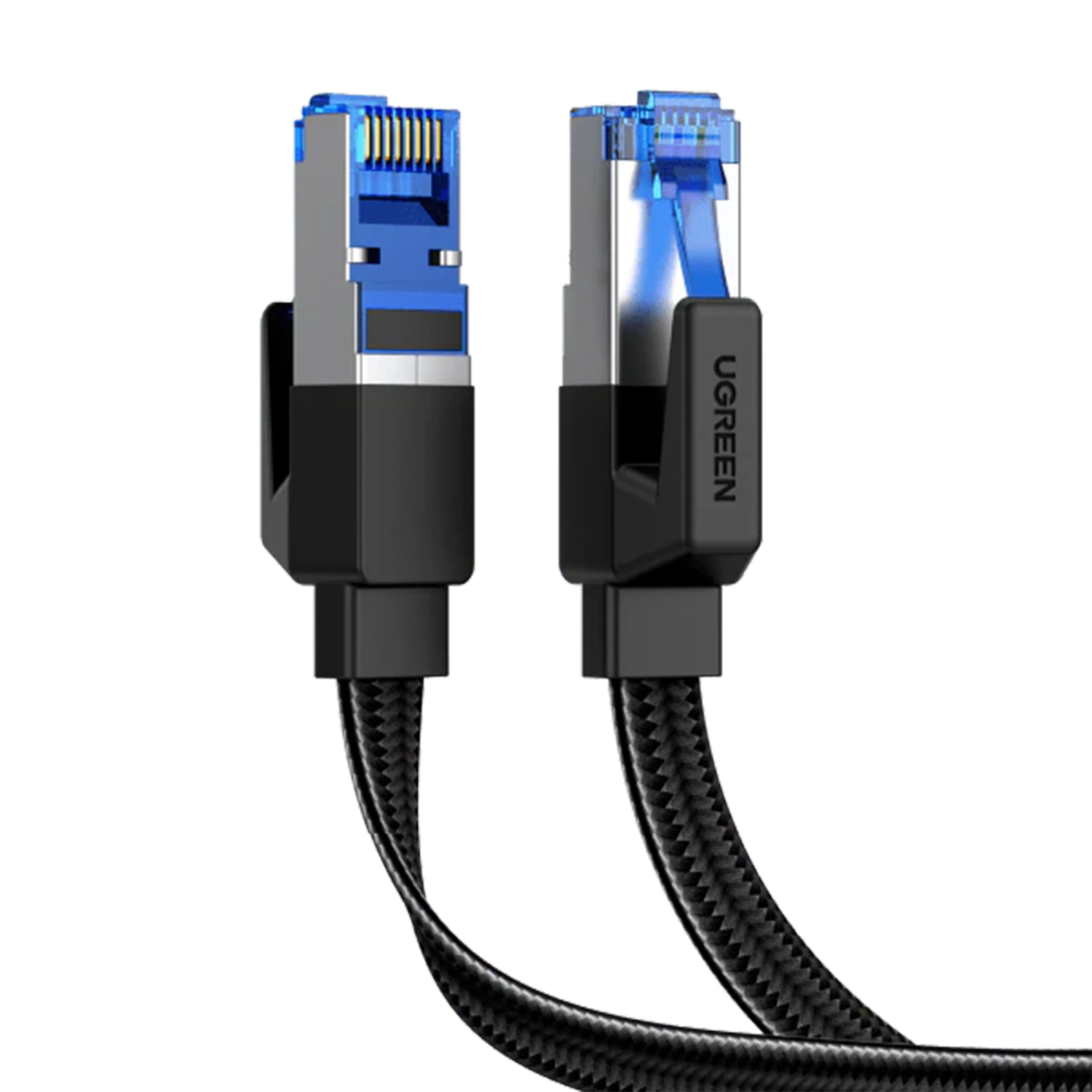 UGREEN Cat 8 Ethernet Cable RJ45 6FT (2M), High Speed Braided 40Gbps 2000Mhz - كيبل نت 2 متر