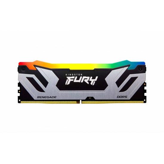 Kingston FURY Renegade 48GB DDR5 6000MT/s RGB Memory DIMM - Silver/Black - رام مع ار جي بي Kingston FURY Renegade 48GB DDR5 6000MT/s RGB Memory DIMM - Silver/Black - رام مع ار جي بي