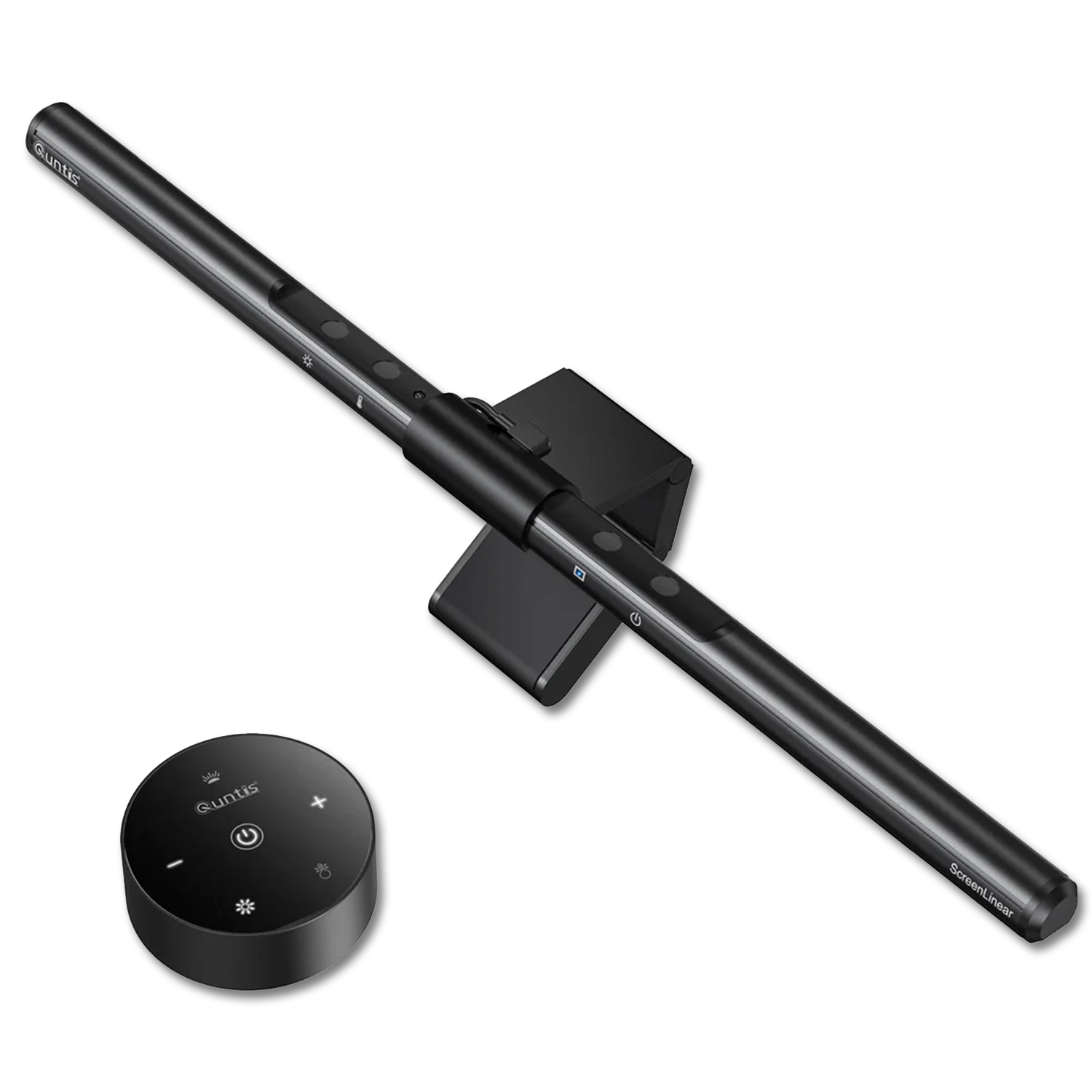 Quntis Computer Monitor Lamp Black, Dual Control , Screen Monitor Light Bar, Wireless Remote , Touch Control, Black - شريط إضائة للشاشة Quntis Computer Monitor Lamp Black, Dual Control , Screen Monitor Light Bar, Wireless Remote , Touch Control, Black - شريط إضائة للشاشة