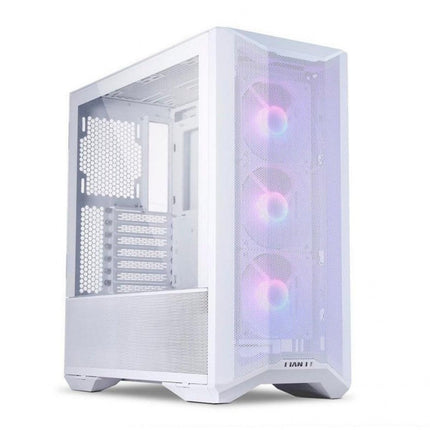 Lian Li LANCOOL Mesh II white RGB ATX Mid Tower Case - صندوق - PC BUILDER QATAR - Best PC Gaming Store in Qatar 
