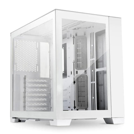 Lian Li Mini Dynamic 011 Tempered Glass Case - Snow white Edition - صندوق - PC BUILDER QATAR - Best PC Gaming Store in Qatar 