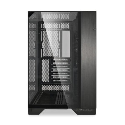 Lian Li O11 Vision Three sided tempered glass panels Dual chamber ATX Mid Tower - Black - كيس - PC BUILDER QATAR - Best PC Gaming Store in Qatar 